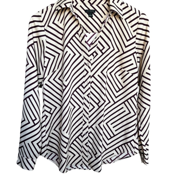 Ann Taylor | Women's Buttoned Flowy Shirt - Picture 2 of 7